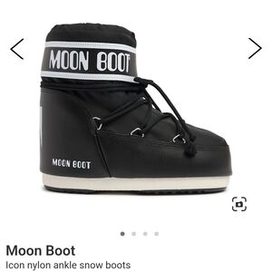 Moon Boot Black Ankle Snow Boots